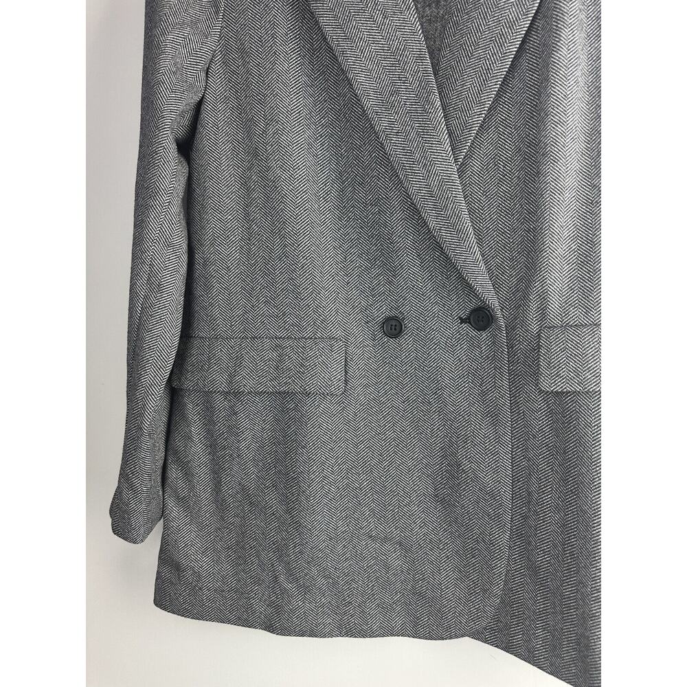 NWT Jessica Simpson Herringbone One Button Blazer W/ Pockets Women's Size Large - Picture 3 of 12